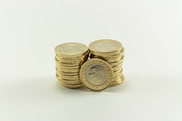 istock Turkish Lira - Iron Money. 1 TL 526146044