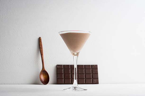 istock Chocolate mousse in martini glass 526148560
