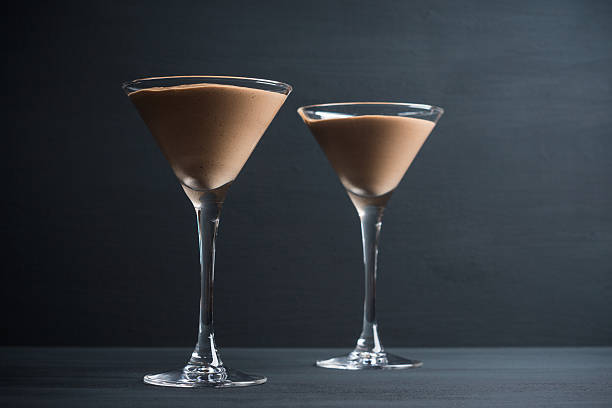 istock Chocolate mousse in martini glass 526148626