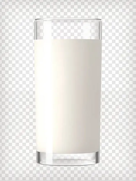 Vector illustration of Glass of Milk