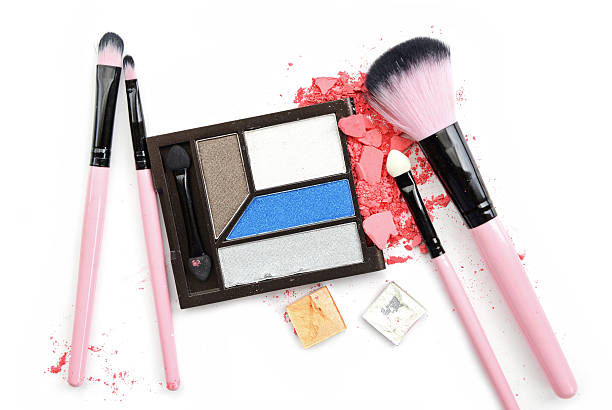 istock colorful eye shadows palette with brush 526148834