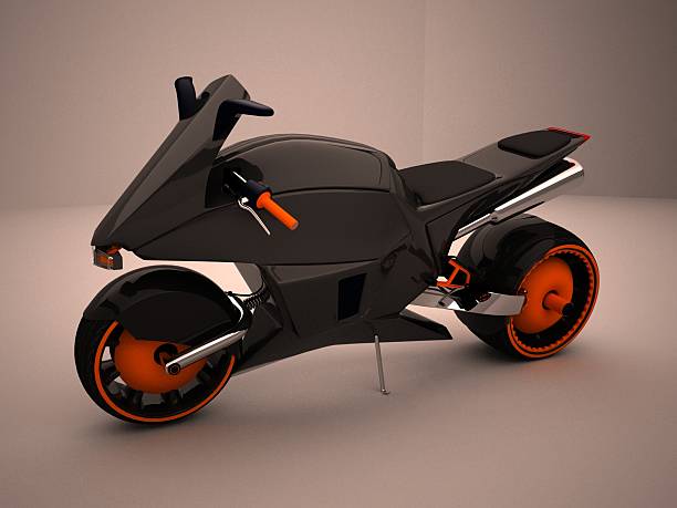 istock Black Concept Motorbike 526150072