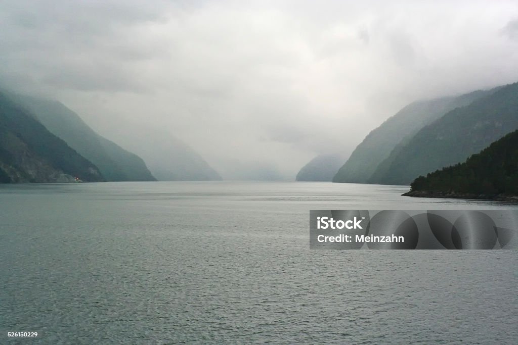 arctic ocean with mountains coast of arctic ocean with mountains from seaside Akureyri Stock Photo