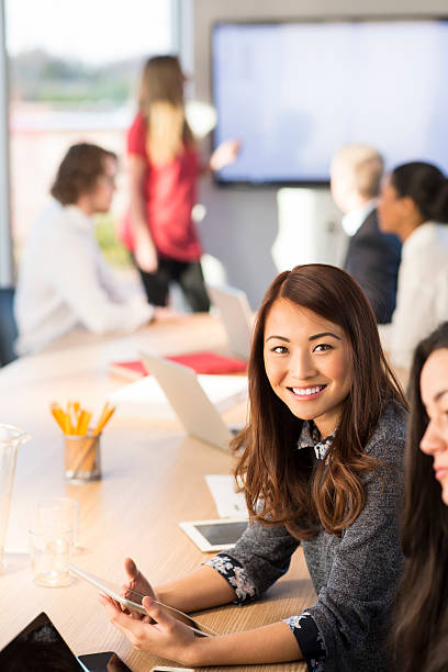 istock she's enjoying her new job 526150819