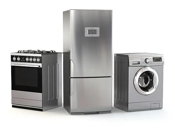 Photo of Home appliances. Set of household kitchen technics