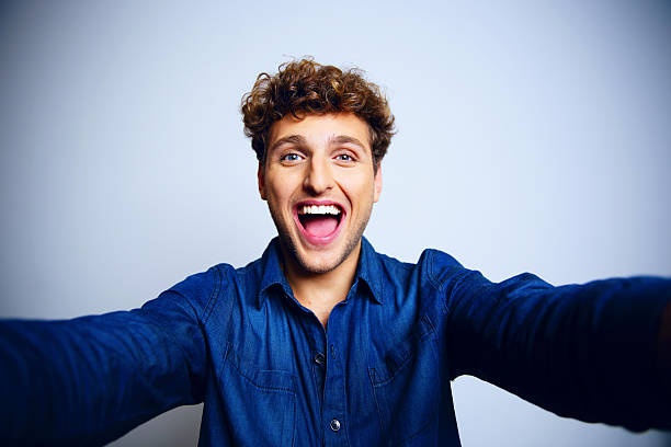 istock Portrait of a laughing man 526156641
