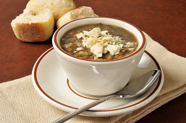 istock Cup of lentil soup 526176265