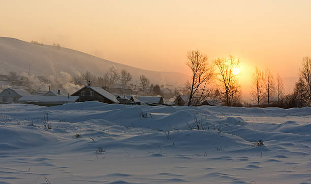 istock village in the snow 526176357