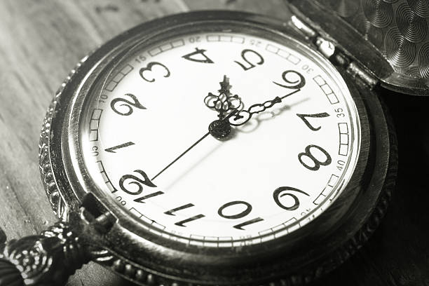 istock Pocket watch,black and white color filtered. 526180997