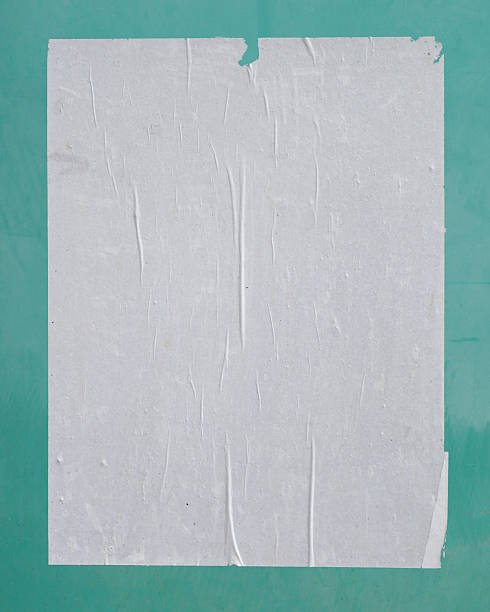 istock white empty street poster on blue green 526195473