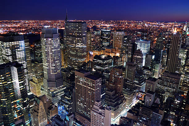 istock Urban city skyline aerial view 526196057