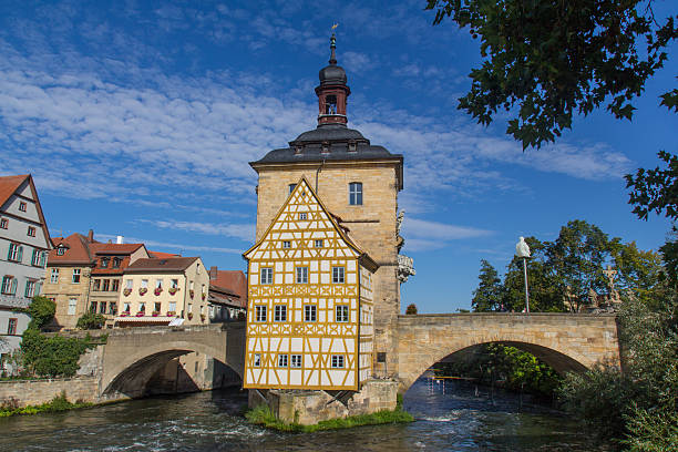 istock Bridge town hall in Bamberg, Bavaria 526196701