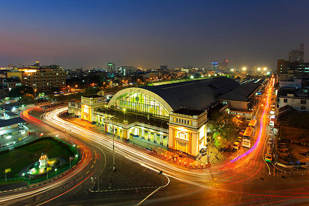istock Bangkok Railway Station in twilight (Hua Lamphong Railway Station) 526197737
