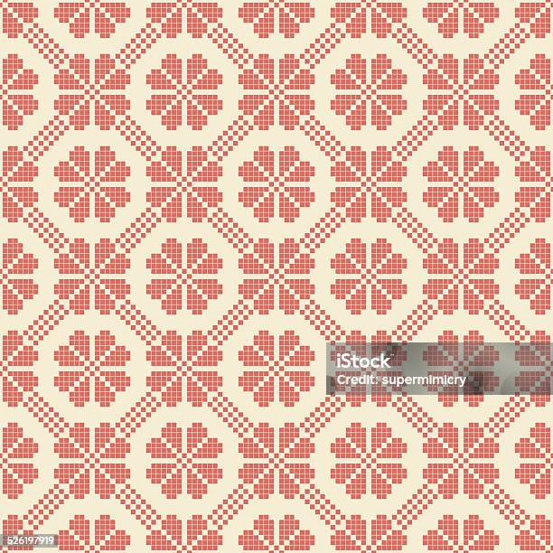 Floral Folk Background Stock Illustration - Download Image Now - Abstract, Arts Culture and Entertainment, Backgrounds