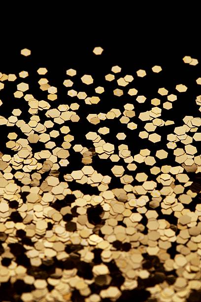 istock Christmas New Year Gold Glitter background. Holiday abstract texture 526213019