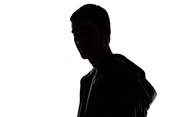 istock Portrait of man's silhouette - looking at camera 526213467