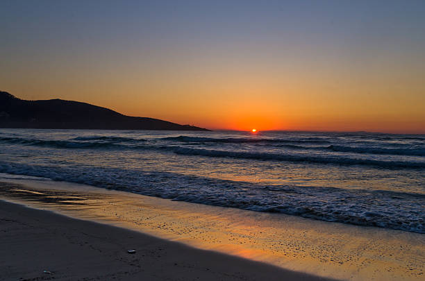 istock Sunrise and waves at golden beach, Thassos island 526221991