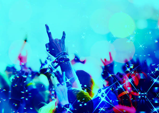 istock colorful crowd on concert,disco night , 526224105