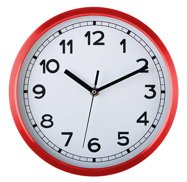 istock Wall clock isolated on white. Ten past ten. 526224515