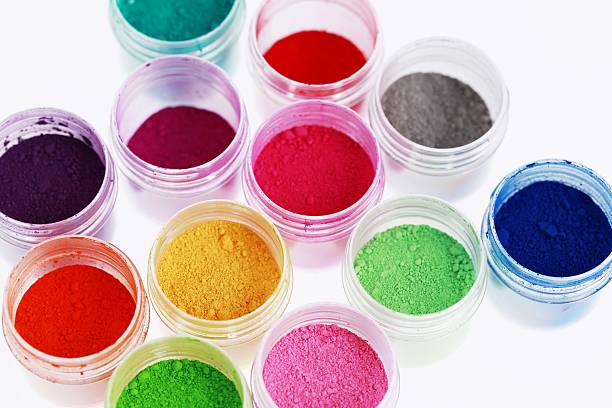 istock Colorful pigments powders. Education, arts, creative, back to school background 526224849