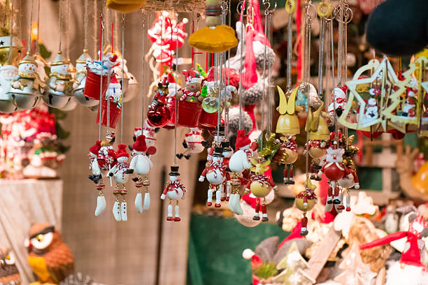 istock Christmas decoration at Christmas market 526227129