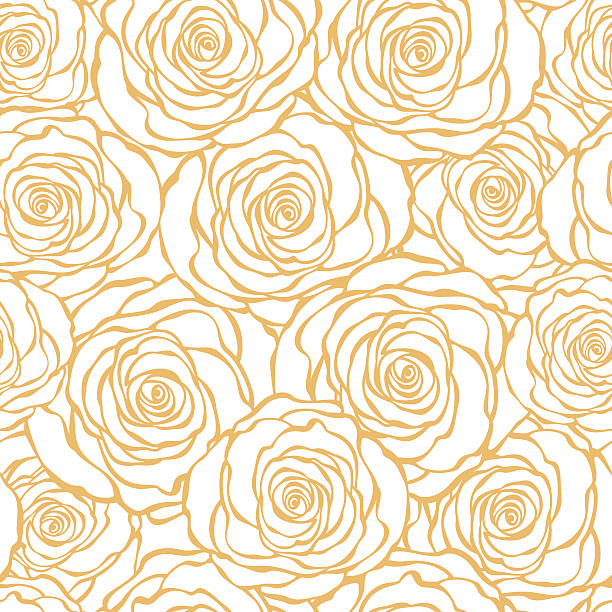 アールデコの花柄シームレスパターンのローズます。 - art deco pattern backgrounds ornate点のイラスト素材／クリップアート素材／マンガ素材／アイコン素材