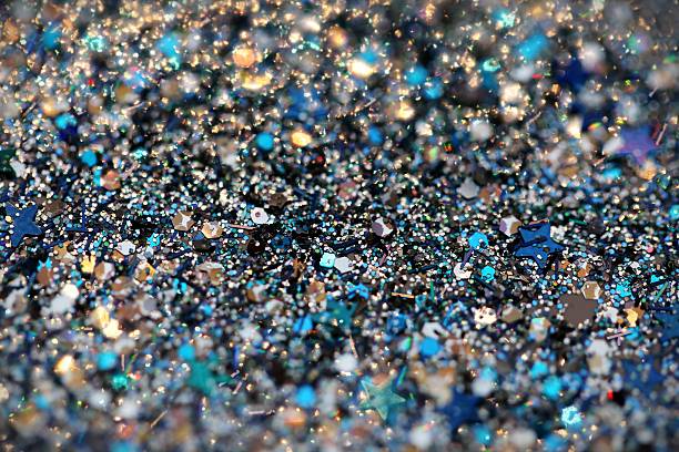 istock Blue Silver Glitter background Holiday Christmas New Year abstract texture 526227457