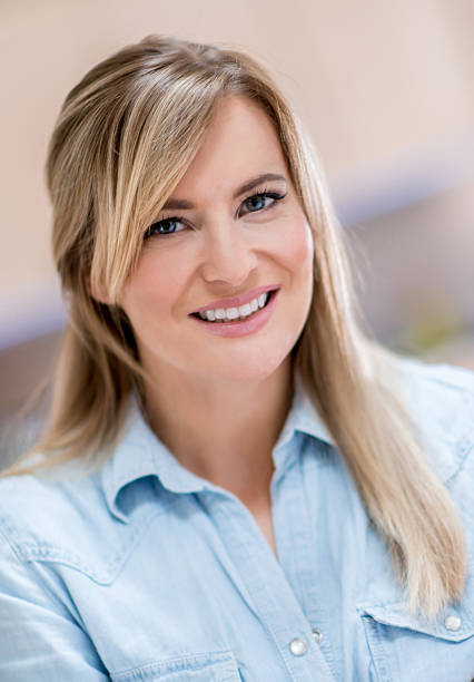 istock Beautiful woman smiling 526228051
