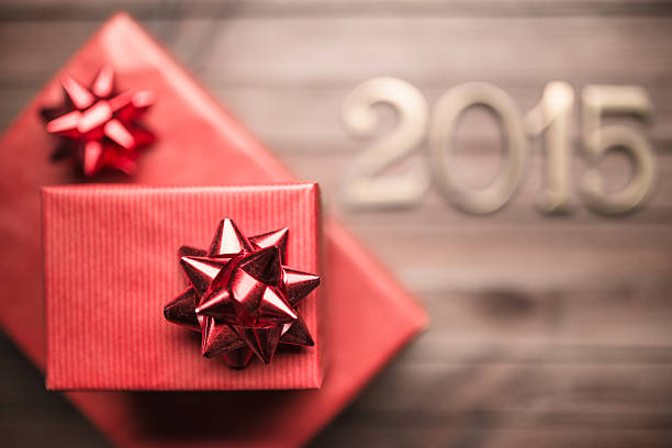 istock Gold 2015 New year text on christmas decoration 526228659