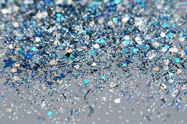 istock Blue Silver Glitter background Holiday Christmas New Year abstract texture 526229137