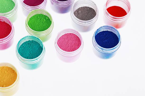 istock Colorful pigments powders. Education, arts, creative, back to school background 526229335