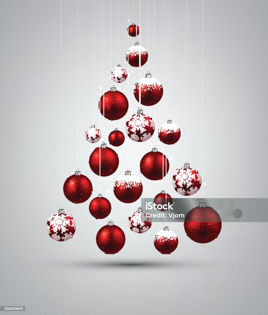 Vetores de Árvore De Natal Com Bolas Vermelhas De Natal e mais imagens de  Árvore de Natal - Árvore de Natal, Fita, Baile - iStock