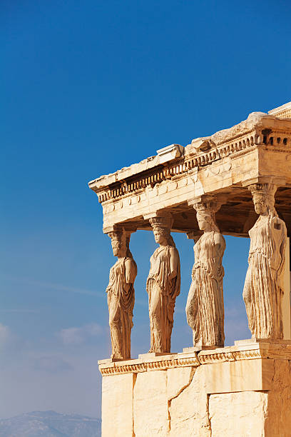 istock Close view of Erechtheion in summer, Athens 526234761