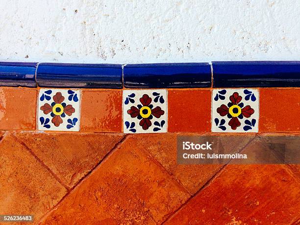 Colorful Vintage Ceramic Tiles Stock Photo - Download Image Now - Backgrounds, Cement, Close-up