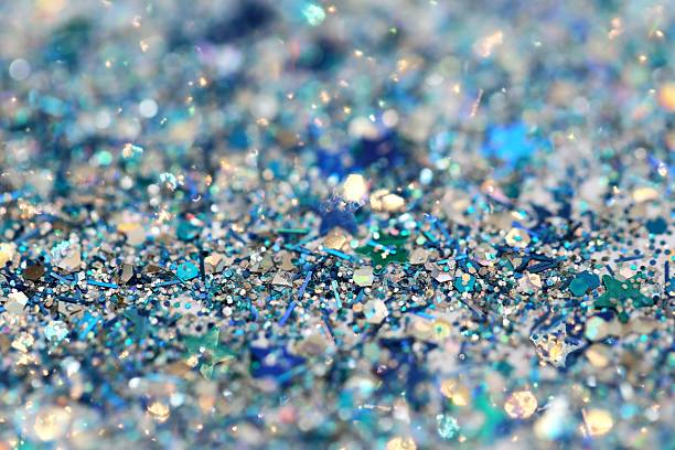 istock Blue Silver Glitter background Holiday Christmas New Year abstract texture 526236567