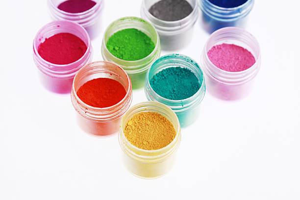 istock Colorful pigments powders. Education, arts, creative, back to school background 526236767