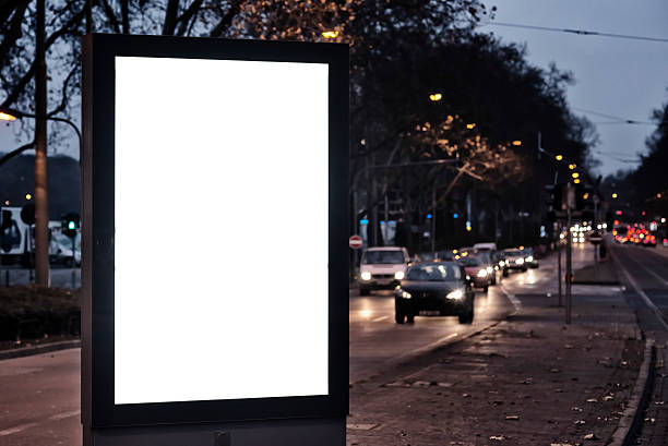 istock Citylight, blank advertising billboard, at Frankfurt . 526237033