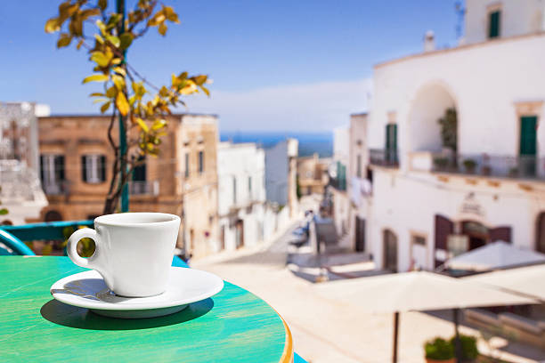 istock Cup of coffee outdoors 526239777
