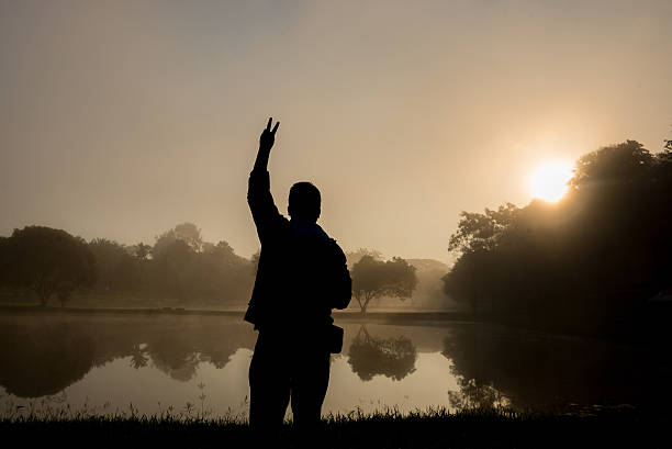 istock Silhouette of a Man with a view 526244243
