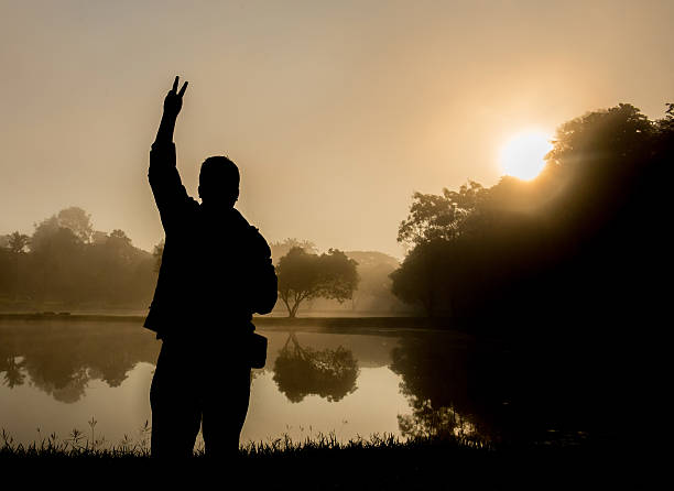 istock Silhouette of a Man with a view 526244251