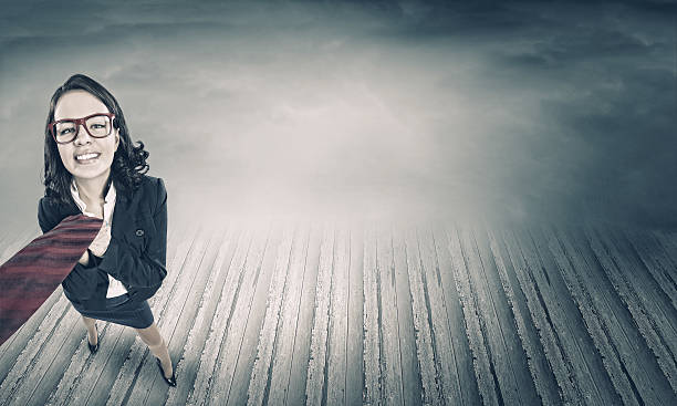istock Funny businesswoman 526248439