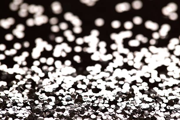 istock Christmas New Year Silver Glitter background. Holiday abstract texture 526251187