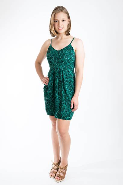 women in green dress
