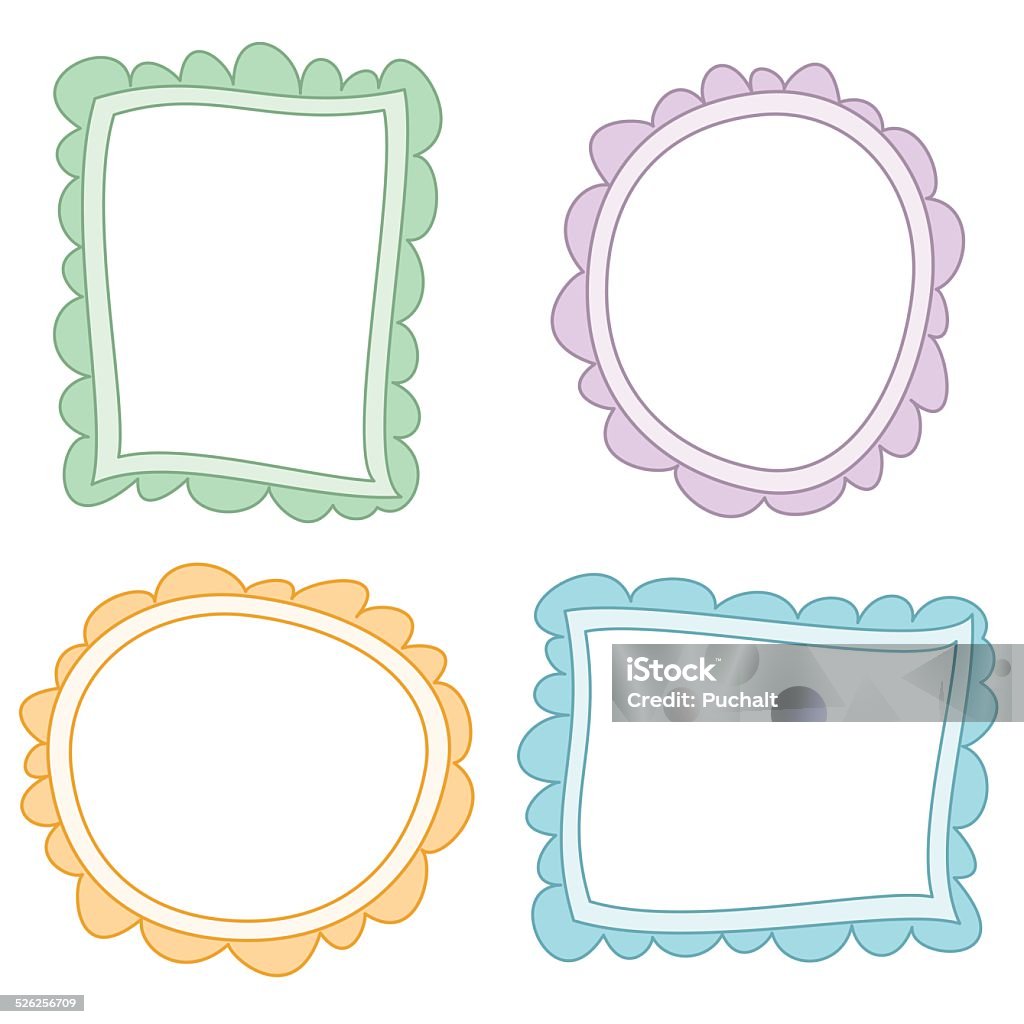 Frame Color Drawing Colorful Frame Drawings Stock Illustration - Download Image Now ...