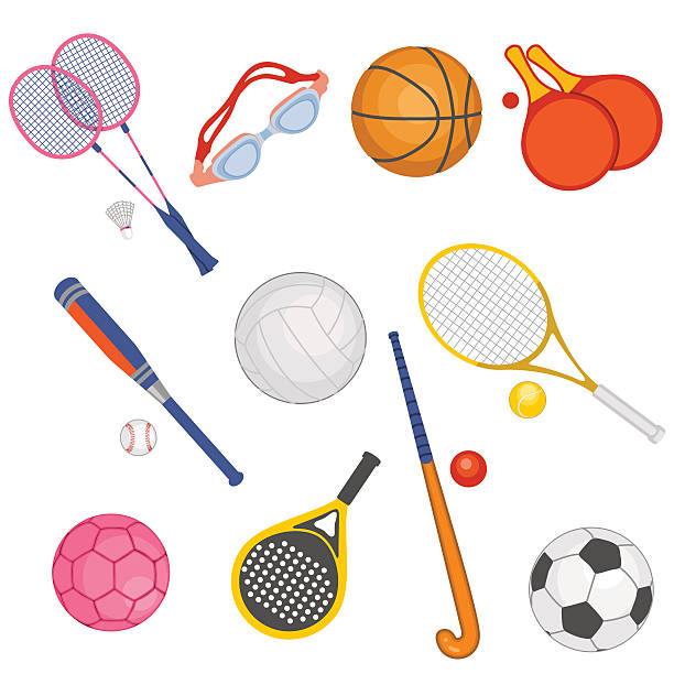 artículos deportivos - handball stock-grafiken, -clipart, -cartoons und -symbole