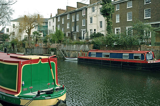 istock Barges on Regent's Canal in London UK 526258199