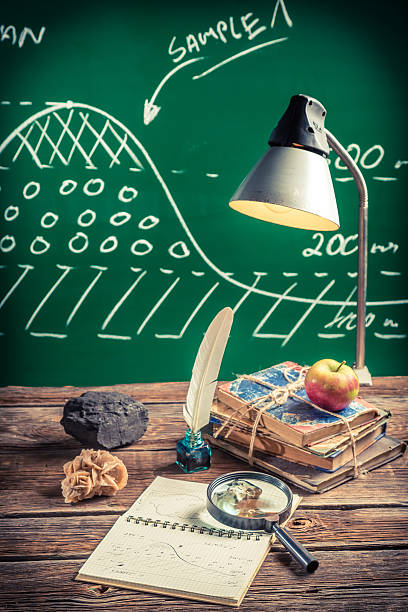 istock Examination of samples at a geography lesson 526258949