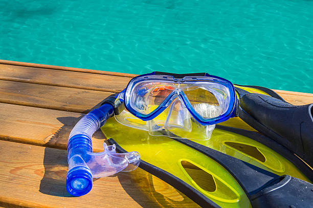 istock Scuba gear at the sea 526260301