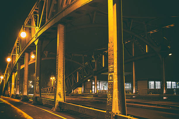 istock Bridge at Bornolmer Strasse in Prenzlauer Berg 526261899