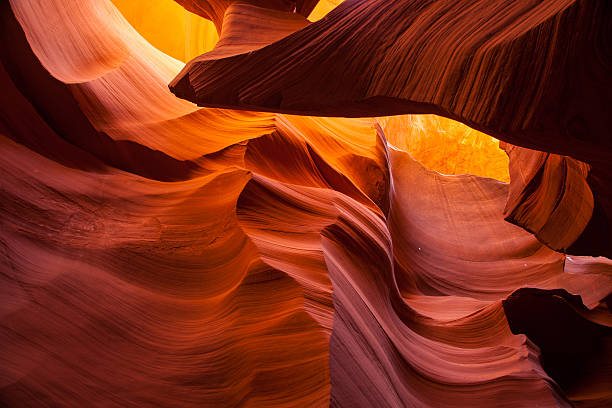istock Sandstone texture in Antelope canyon, Page, Arizona 526271483
